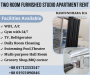 Two Room Furnished Serviced Apartment RENT